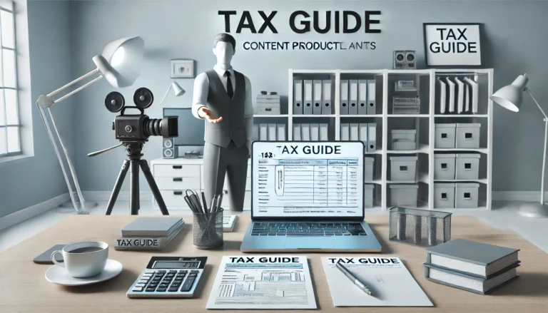 Ilustrasi panduan pajak untuk perusahaan produksi konten dari SMR Konsultan Pajak profesional di Bekasi