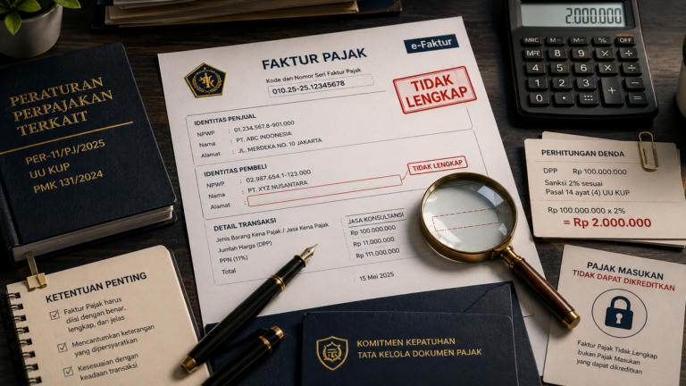 Mengenal Faktur Pajak Tidak Lengkap: Risiko dan Ketentuan